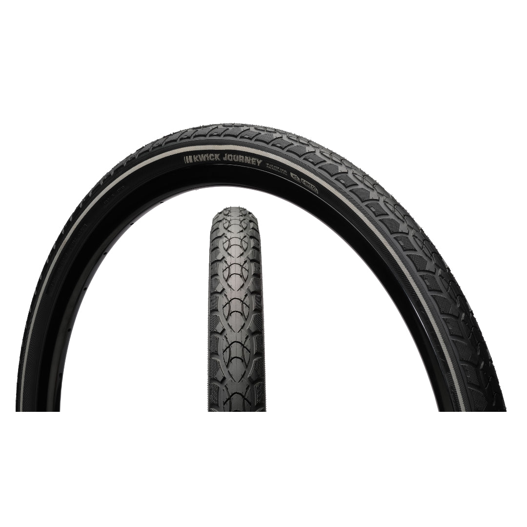 Kenda Kwick Journey SRC with Reflective Sidewall Steel Bead Clincher Tire BLACK