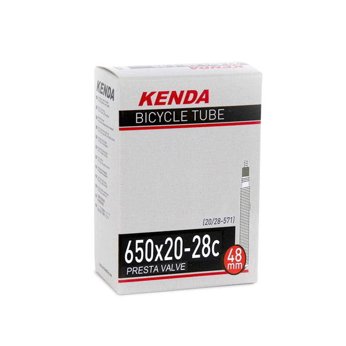 Kenda Camera D'Aria 650x20-28c Valvola Presta 48mm – Gomma Butilica Per Ruote 650c (571 ISO)